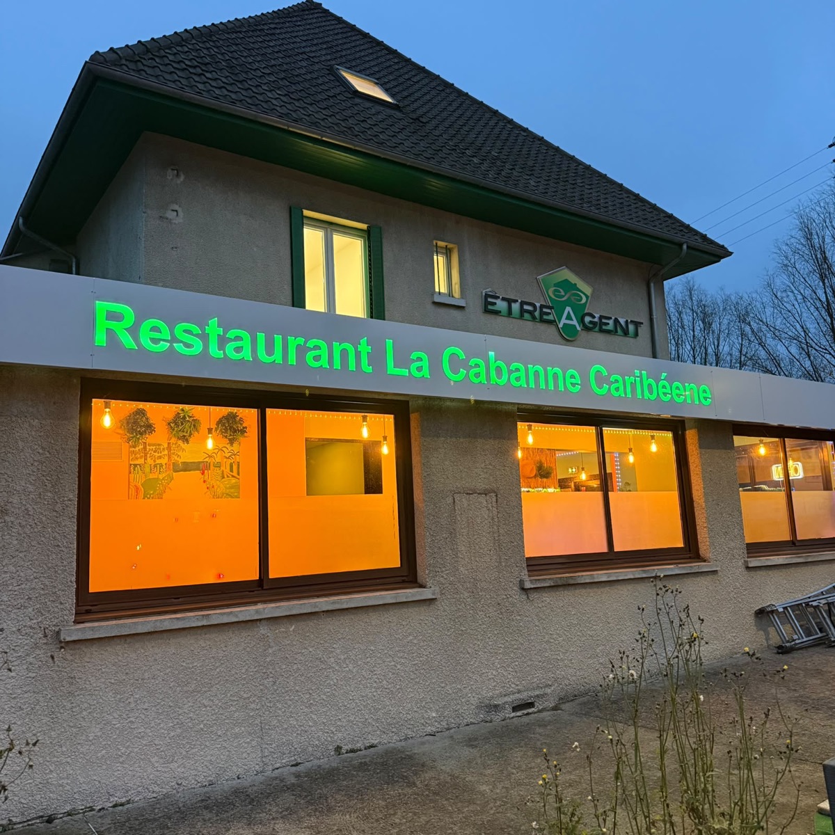Enseigne LED – La Cabanne Caribéenne