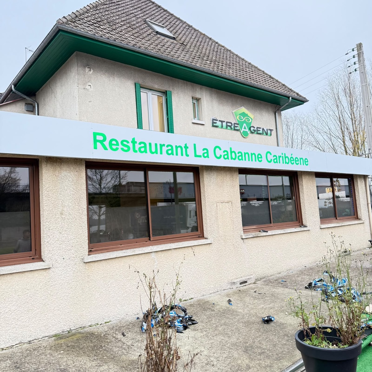 Enseigne restaurant – La Cabanne Caribéenne
