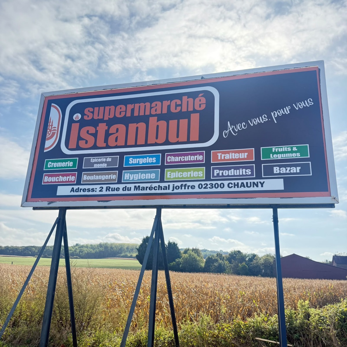 Panneau grand format – Bord de route